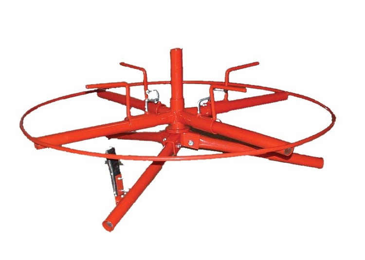 Haspel voor zwaar staaldraad