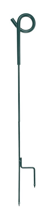 Krulstaartpalen groen 105mm, 8mm dik