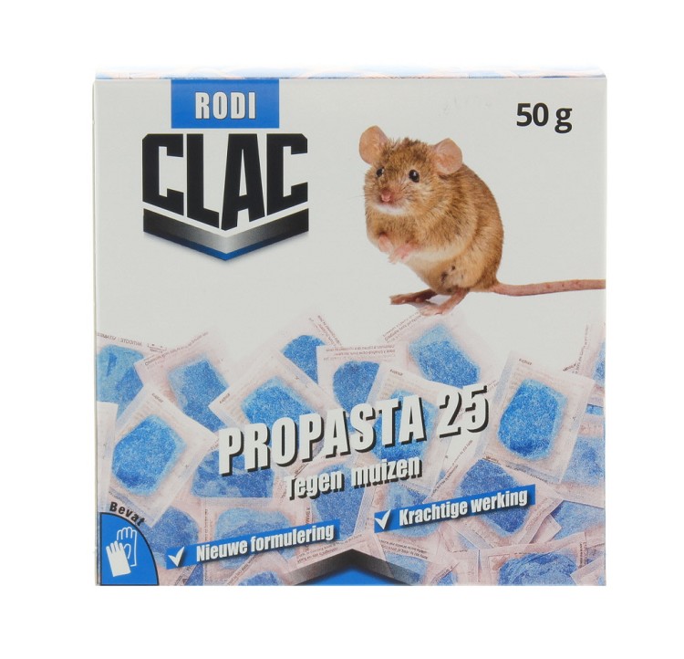 CLAC PROPASTA-25 TEGEN MUIZEN   5X10G.*