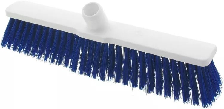 Agrivet Bezem medium hard blauw 40 cm