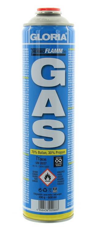 GLORIA gasflesje 300 gram / 600 ml
