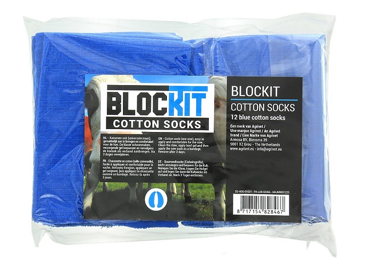 Blockit cotton sock blue 12pcs