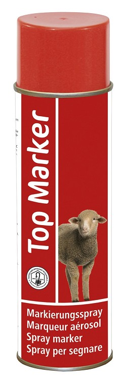 Top Marker merkspray schaap rood, 500ml