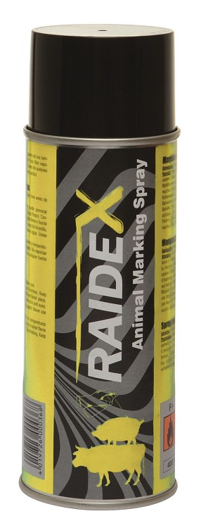 Raidex merkspray R/V geel, 400ml