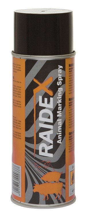 Raidex merkspray R/V oranje, 400ml