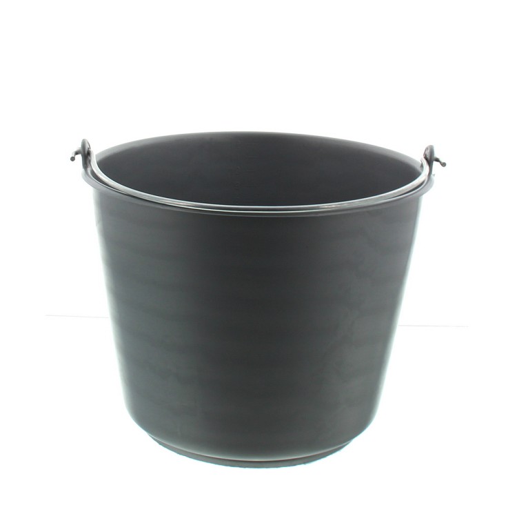 Emmer grijs, zwaar model, 12 liter