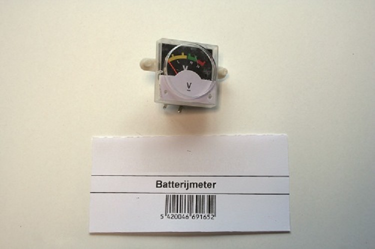 Batterijmeter voor batterijdrukspuit