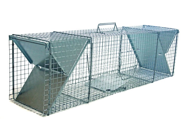 Vangkooi vos, 122x29x32cm, 2 ingangen