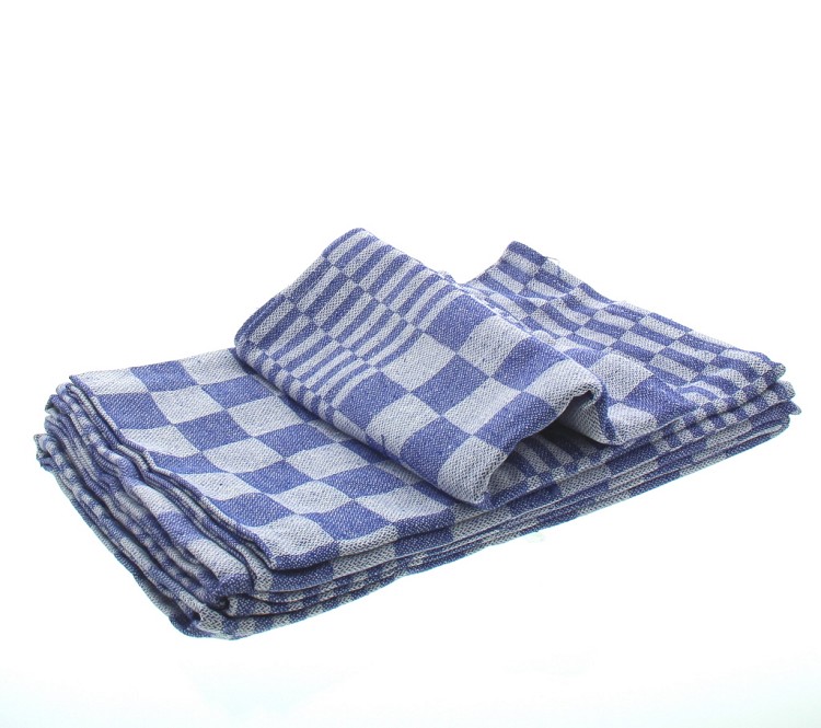 Droogdoek blok blauw, 65x65cm, 6st