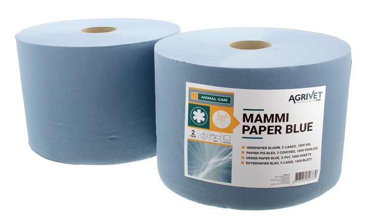 Agrivet Mammi Paper Blue 3-lgs 2x1000vel