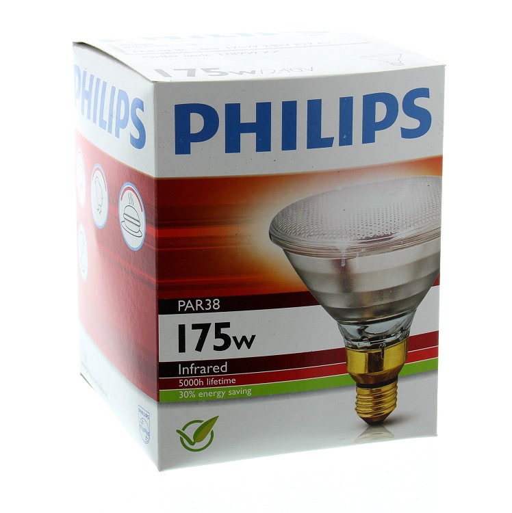 Warmtelamp wit, 175 watt energiezuinig