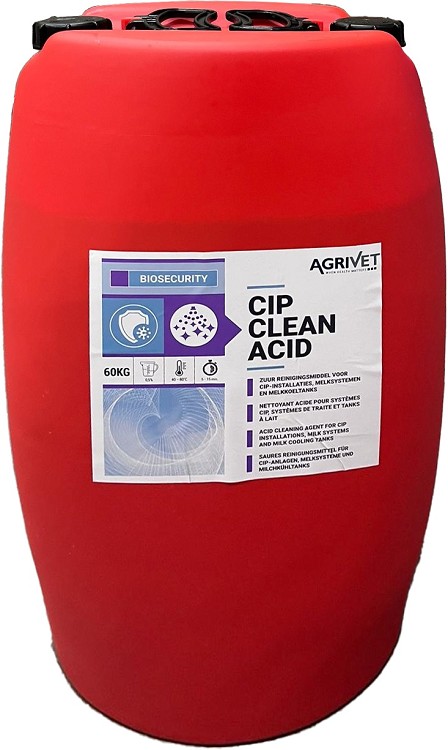 Agrivet CIP Clean Acid 60KG NlFrEnDe @