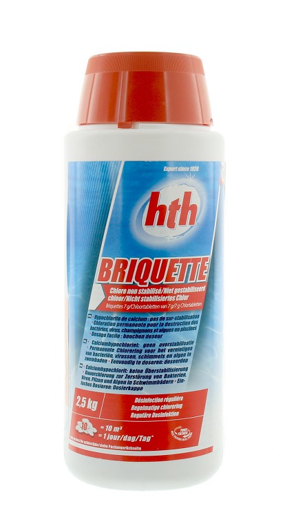 Chloor matig snel HTH Briquettes, 2,5kg