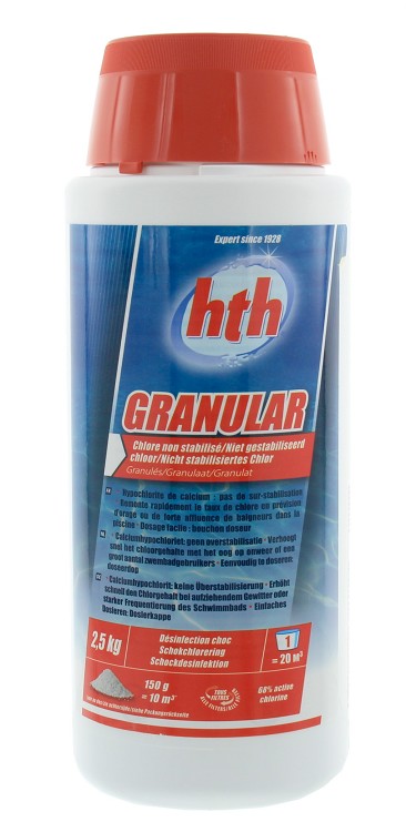 Chloor snelwerkend granulaat HTH 2,5 KG
