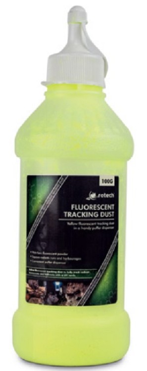 Fluoriserend volgpoeder geel, 100g