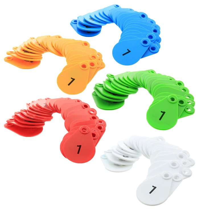 Nekplaatje bedrukt serie, 25st