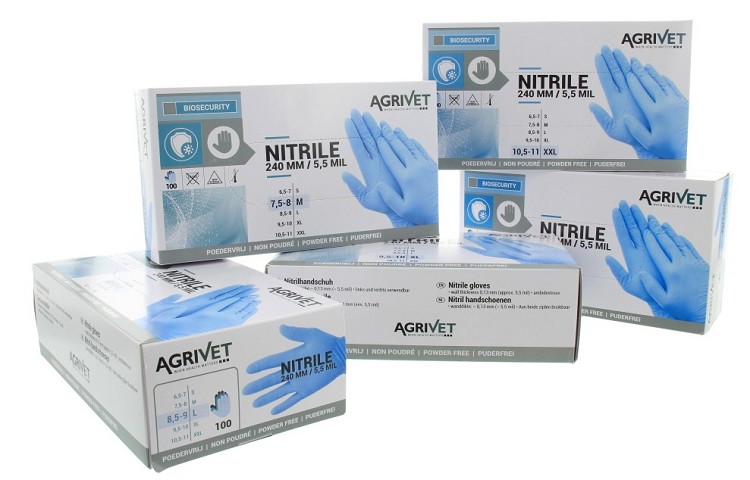 Agrivet melkershandschoen nitrile